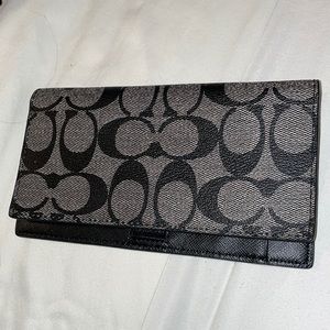 Coach checkbook cover